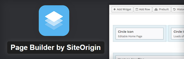 Page Builder by SiteOrigin free page builder plugin